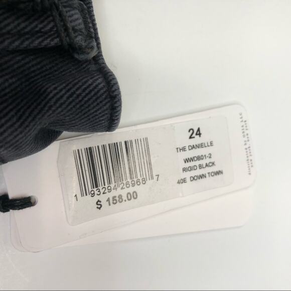 We Wore What Danielle high rise button fly jeans black - 24 - Picture 11 of 11